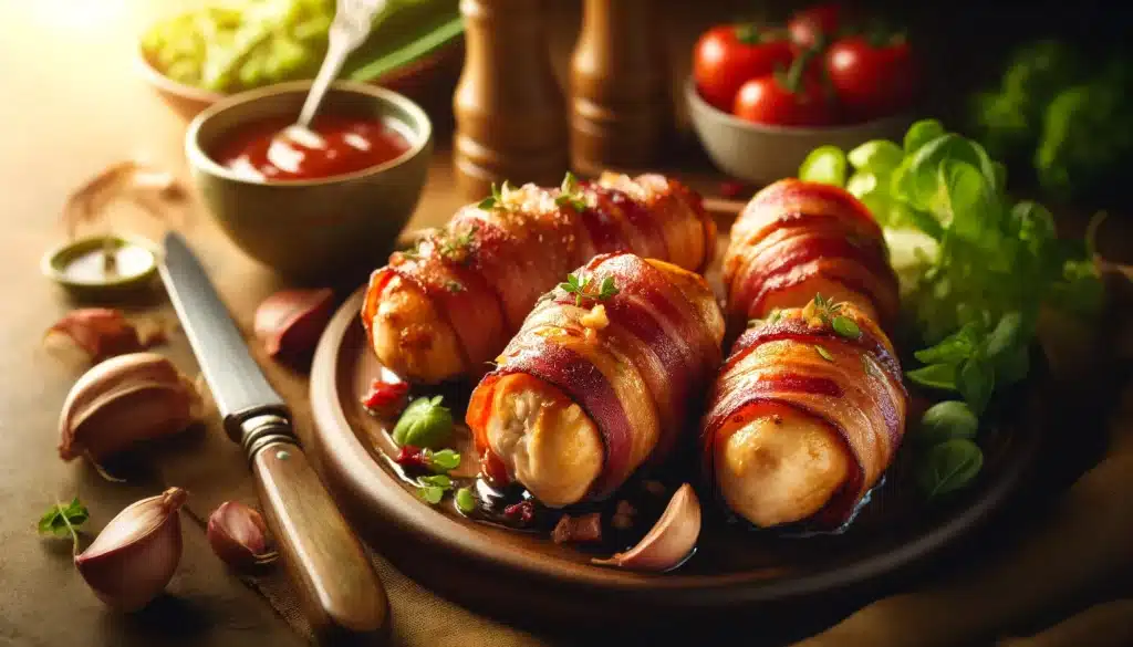 Bacon Wrapped Chicken Bomb