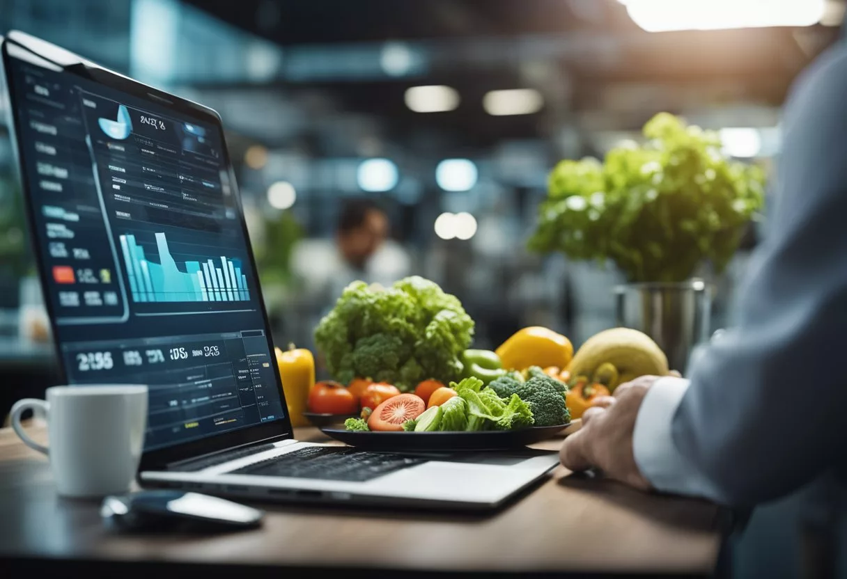AI analyzes data on personalized diets for public health. AI technology impacts nutrition choices