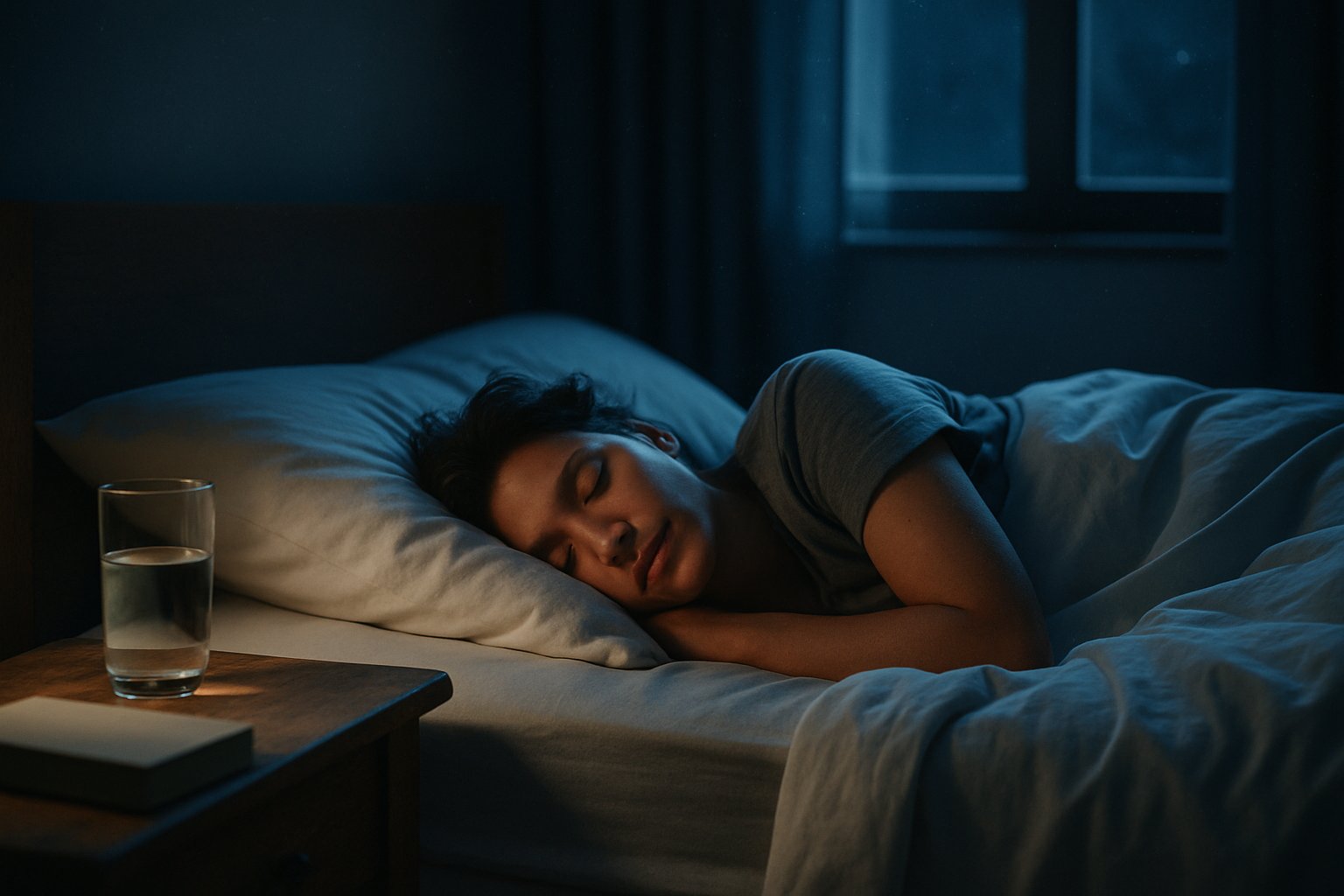 v2-12nw5c-ojid4 - Preventive Medicine Daily A person peacefully sleeping in a cozy bedroom at night with soft moonlight coming through a window.